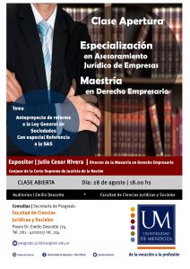 Juridicas Clase Apertura Rivera