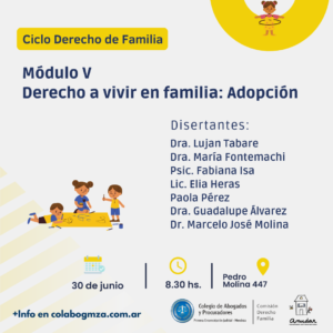 Módulo V Ciclo de Derecho de Familia: Adopción