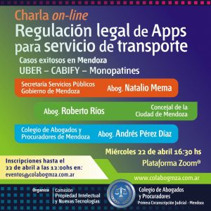 Charla sobre regulación legal de apps para transporte