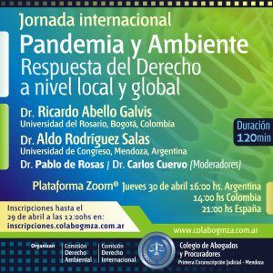 Jornada internacional sobre Pandemia y Ambiente
