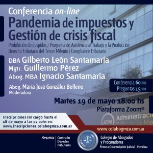 Conferencia sobre pandemia de impuestos y gestión de crisis fiscal