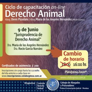 Ciclo de capacitación on line sobre Derecho Animal