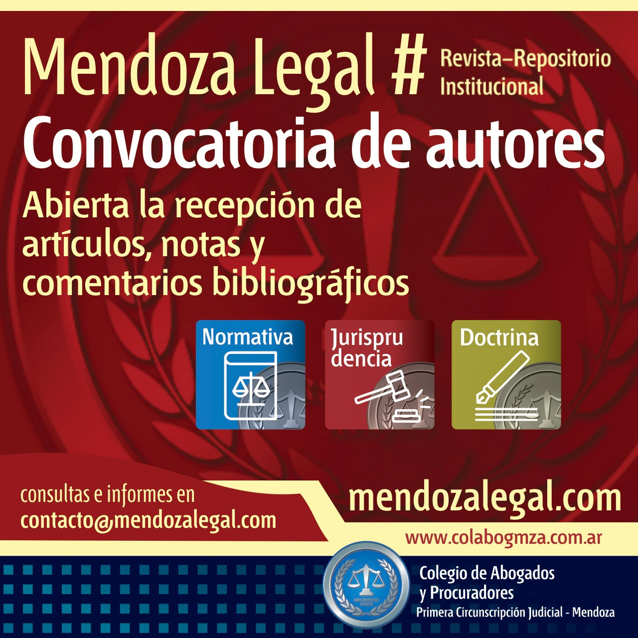 Convocatoria para publicar en Mendoza LEgal