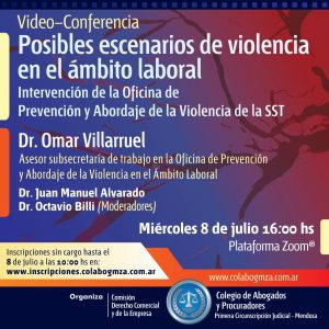 Videoconferencia sobre violencia en el ámbito laboral