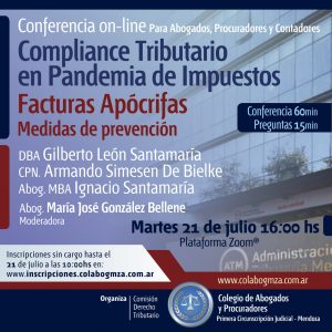Conferencia “Compliance Tributario en Pandemia de Impuestos”