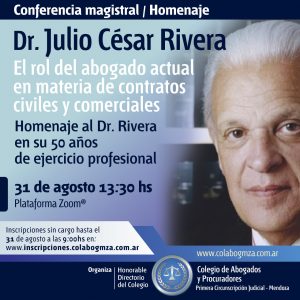 Conferencia "El rol del abogado actual en materia de contratos civiles y comerciales"