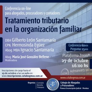 Conferencia sobre tratamiento tributario en la organización familiar