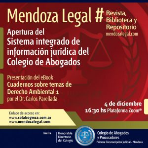Inauguración Mendoza Legal, nuevo sistema integrado de información jurídica