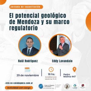 Jornada de capacitación “El potencial geológico de Mendoza y su marco regulatorio”