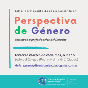 Taller de Asesoramiento Permanente Interprofesional en Perspectiva de Género