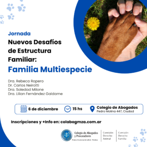 Jornada «Nuevos desafíos de estructura familiar: Familia Multiespecie».