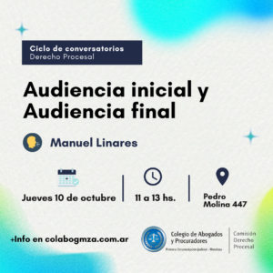 Conversatorio “Audiencia inicial y Audiencia final"